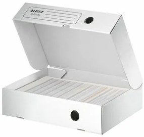 Archiválódoboz, A4, 80 mm, felfelé nyíló, LEITZ Infinity, fehér (E61000000)