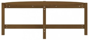 mézbarna tömör fenyőfa dohányzóasztal 118 x 63 x 45 cm