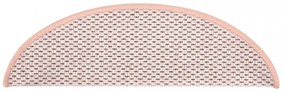 15 db szizál hatású rózsaszínű öntapadó lépcsőszőnyeg 65x21x4cm