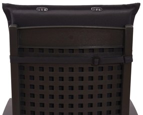 Donau, kárpitozott alátét, székpárna, magas háttámla, kerti székre, poliészter, 50×120×6 cm