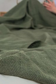 Marla kétszemélyes pique takaró, khaki