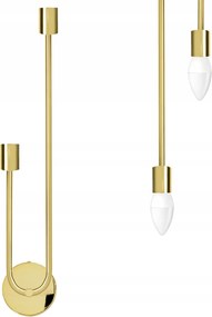 Fali Lámpa Arany Fém Stílusos Univerzális Gold Shiny