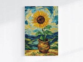 Poszter Dekoráció Virág Napraforgó Van Gogh Stílus 40x60