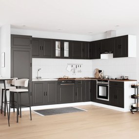 Mosogatószekrény Porto 2 pcs Fekete 80 x 46 x 84.5 cm Faanyag