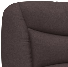 sötétbarna szövet fejtámla párna 140 cm