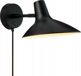 Nordlux Darci Rövid fali lámpa fekete, forgatható, 22,4 cm, E14