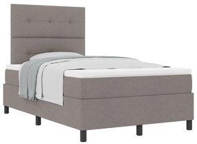 Box Spring Ágy Matraccal Taupe 120x200 cm Szövet