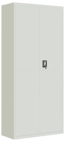 világosszürke acél irattartó szekrény 90x40x200 cm