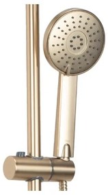 REA-P7051 - Zuhanyszett csapteleppel LUIS szálcsiszolt arany