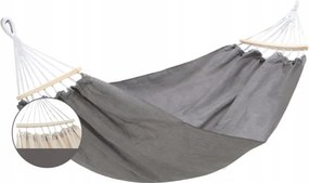 Kerti Függőágy Erősített Kétszemélyes XXL Erős 300kg Rúddal 260x150 cm