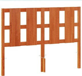 vidaXL viaszbarna tömör fenyőfa fejtámla 135 cm