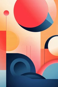 Poszter 40x60cm Geometrikus ĂĄlmok