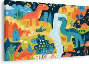 Kép - Vidám dinoszauruszok (90x60 cm)