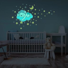 Gyerek falmatrica 35x30 cm Dreamy Bear – Ambiance