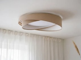 LED mennyezeti lámpa GALAXY MODERN LED/24W/230V átm. 55 cm bézs/fehér