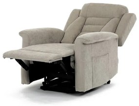 Relax fotel elektromos kábelvezérléssel, bézs szövetkárpittal. TV-7072 LAN2