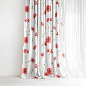 Goldea dekor függöny - pipacsok 200x150 cm