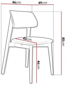 Étkezőszék KD 63 C (bükk + krém) . 1103448