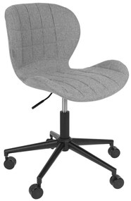 OMG irodai design szék, világosszürke szövet