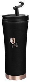 Rozsdamentes acél kávés termosz 500 ml matt fekete rose gold Black Rose Collection