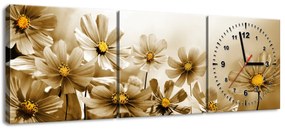 Gario Órás falikép Virágos szépség - 3 részes Méret: 90 x 30 cm