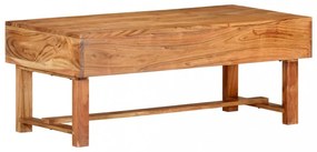 tömör akácfa dohányzóasztal 100 x 50 x 40 cm