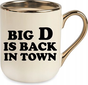 Bögre Elegáns Bézs Big D Is Back Ajándék Születésnap Karácsony+csomagolás