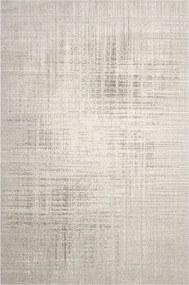 Kockás Gyapjú Szőnyeg Finom Mintás Rite Szürke Krém Isfahan-m 200x300 cm