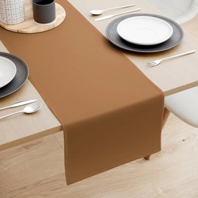 Goldea pamut asztali futó - fahéj színű 20x160 cm