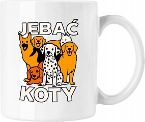 Bögre Macskák Kutyák Humor Mém Fehér 330ml