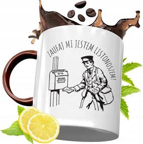 Bordó Bögre Postásnak Születésnapra Ajándék fényképes nyomattal