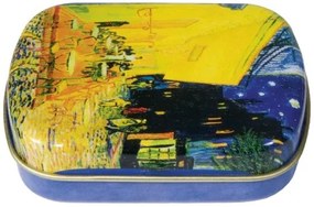 Fémdoboz 6,3x1,8x5,2cm, Van Gogh: Kávéház éjjel