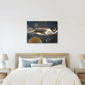 Kép - Grafika szarvassal (70x50 cm)
