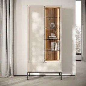 DECO magas vitrines szekrény | Kasmír