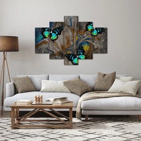 Kép - fényes pillangók képben (150x105 cm)
