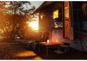 USB LED hordozható kültéri lámpa távirányítóval ø 12 cm Ruby – Fischer &amp; Honsel