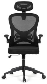 Irodai forgószék hintamechanikával, fekete kárpittal. KA-K2021 BK