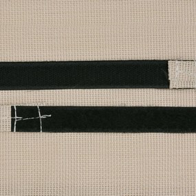 krémszínű textilén napozóágy-fejtámla 40 x 7,5 x 15 cm