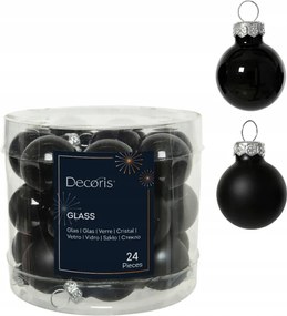 Ăveggömb szett fekete mix 2,5cm