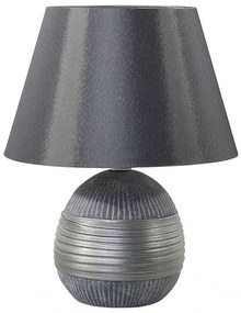Ezüstszínű porcelán asztali lámpa 37 cm SADO Beliani