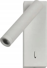 Italux Fali lámpa Inch Led 2.5W fehér mozgatható olvasólámpa