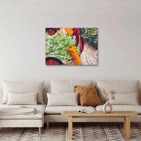 Zöldségek képe (70x50 cm)
