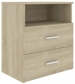 2 db sonoma tölgy színű éjjeliszekrény 50 x 32 x 60 cm