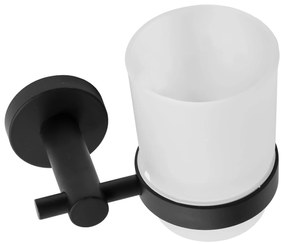 Rea, falra szerelhető csésze fogkefékhez 322233C, fekete matt, REA-77094