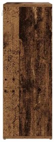 Cipősszekrény polcokkal Régi fa 77.5 x 30 x 83.5 cm Faanyag