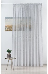 Szürke átlátszó függöny 300x245 cm Carmine – Mendola Fabrics
