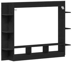 Fali TV állvány Fekete tölgy 152x22x113 cm
