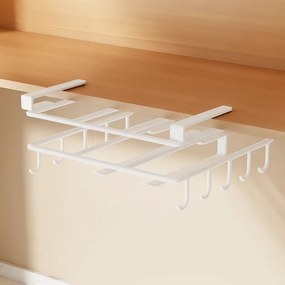 Függesztett konyhai rendező akasztókkal RAXIMO, fehér