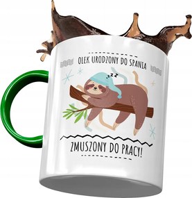 Zöld bögre Alekszandr Olek Kollégáknak Ajándék Nyomtatott Fotóval