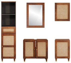 Fürdőszobai bútorok fiókkal ajtóval 5 pcs 38 x 33 x 160 cm